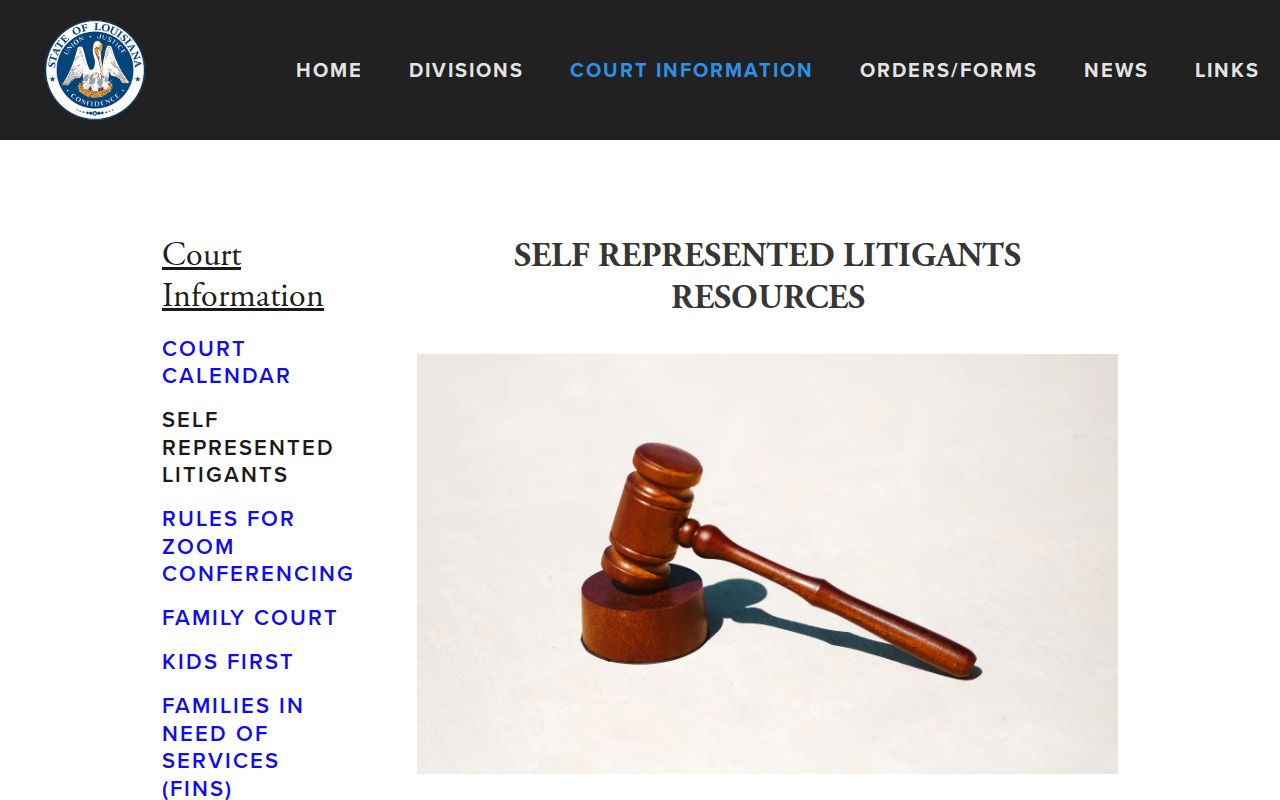 Acadia Parish court calendar continuance resources source