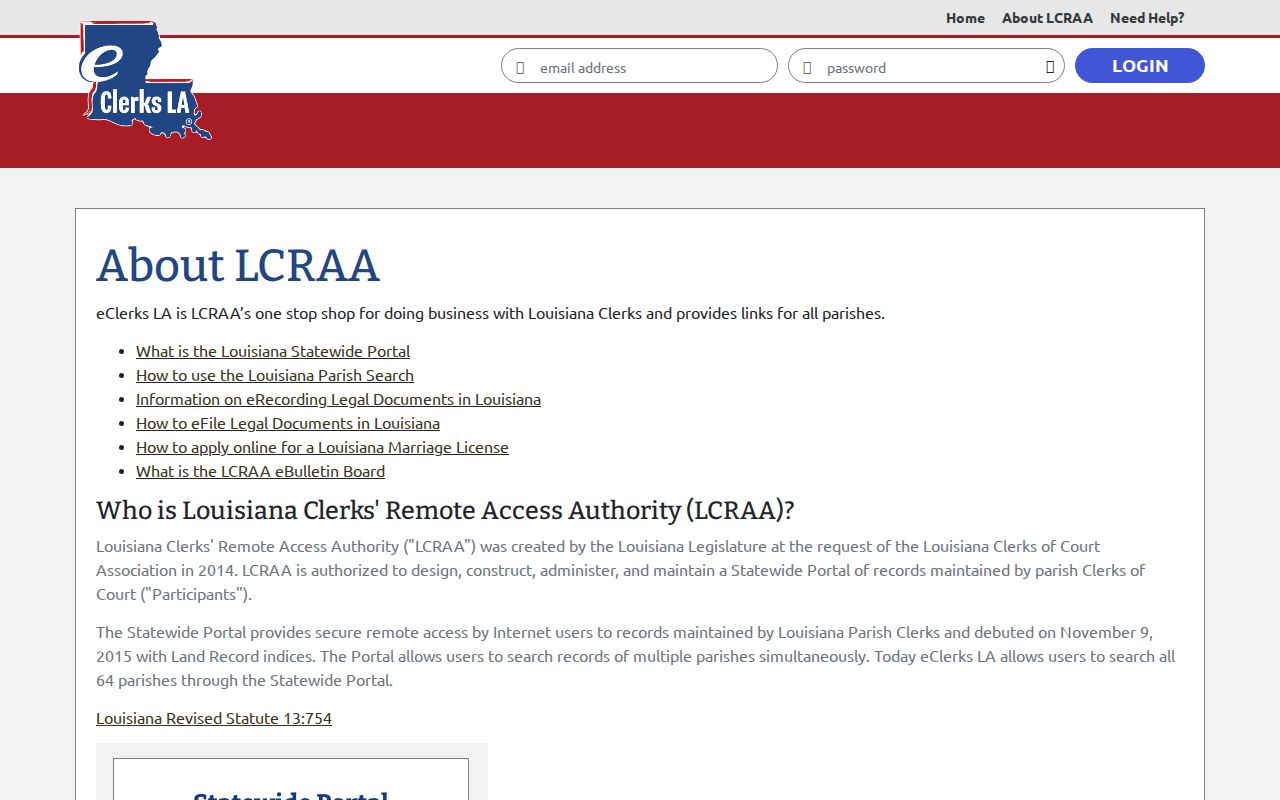 Acadia Parish court docket record-access history source